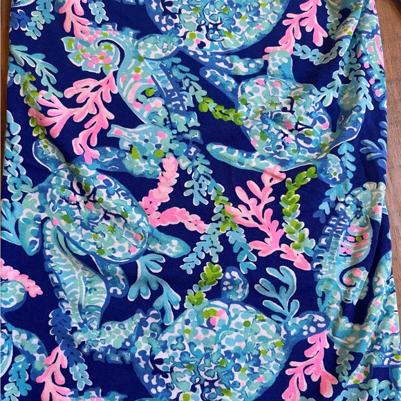 Lilly Pulitzer Lorena Breezy Palooza pants in Corsica blue turtle small - Picture 4 of 6
